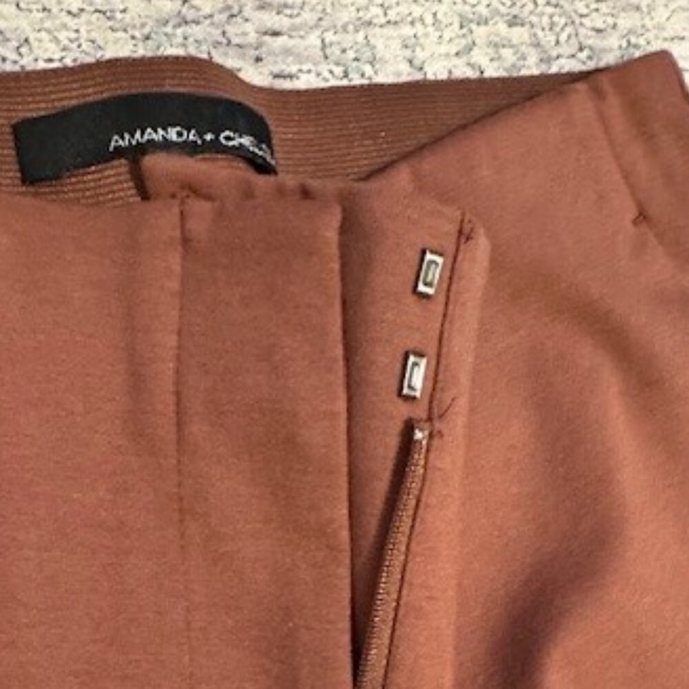 Lily Solid Pant In Rust - image 7